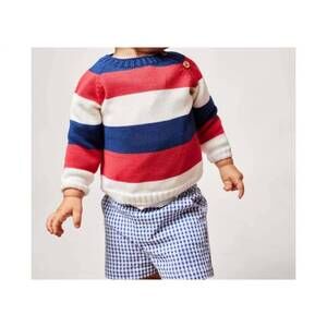 NEW FINA EJERIQUE boy's plaid shorts in blue